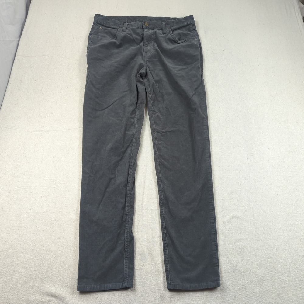 Vuori Pants Mens 33x31 Gray Chino Optimist Corduroy